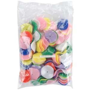  Wavy Disc Beads Opaque Multi Color
