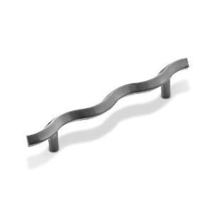 Contemporary expression   5 centers wavy bar pull in brushed nickel
