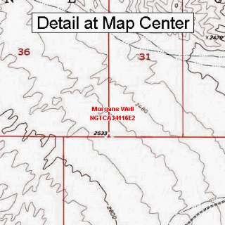  USGS Topographic Quadrangle Map   Morgans Well, California 