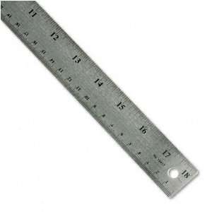  Westcott  Stainless Steel Ruler with Cork Back and Hang 