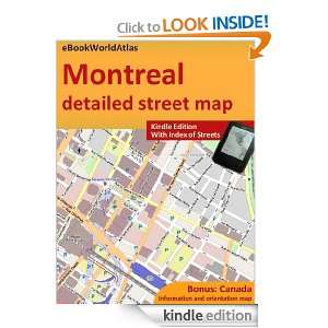 Map of Montreal (Canada) eBookWorldAtlas Team  Kindle 