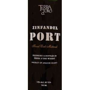  Terra D Oro Zinfandel Port Grocery & Gourmet Food
