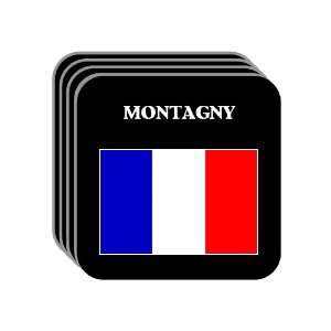  France   MONTAGNY Set of 4 Mini Mousepad Coasters 