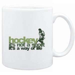  Mug White  Hockey WAY OF LIFE Hockey  Sports Sports 