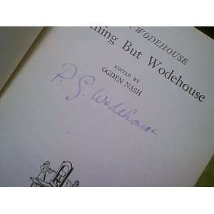  Wodehouse, P. G. Nothing But Wodehouse 1932 Book Signed 