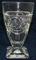 HEISEY IPSWICH CRYSTAL 5 OUNCE FOOTED JUICE TUMBLER  