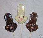 Chocolate Bow Tie Bunny Easter Lollipop Your Choice items in lisas 