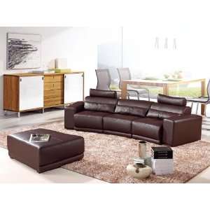  Modern Brown Sectional Sofa Set