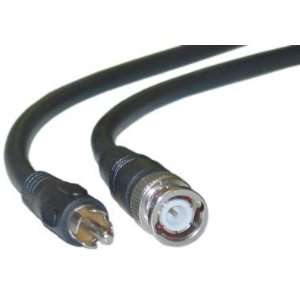  BNC Male / RCA Male, 75ohm, RG59U Coaxial Cable, 95% Braid 