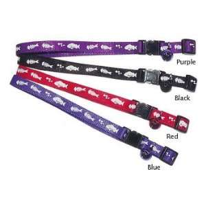  Reflective Fish Cat Collar   Red