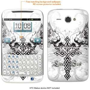  Protective Decal Skin STICKER for AT&T HTC STATUS case 