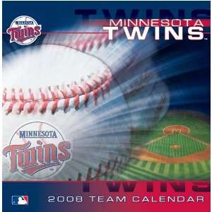  MINNESOTA TWINS 2008 MLB Daily Desk 5 x 5 BOX CALENDAR 