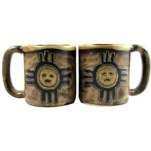  Zia Sun Stoneware Coffee Mug 16 oz