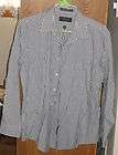 GEOFFREY BEENE Long Sleeve Button Down Striped Shirt NWO/Tags Light 