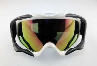 ATV Ski Motorcycle Off Road Goggle Eyewear White Frame Color Lens T815 
