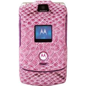   Snap On Fashion Shell For Motorola RAZR   Hot Pink Electronics