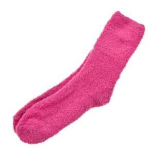  Fluffy Cozy Fuzzy Socks   Solid   Hot Pink