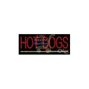  Hot Dogs LED Business Sign 8 Tall x 24 Wide x 1 Deep 