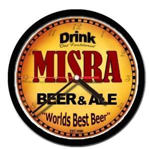  MISRA beer and ale cerveza wall clock 