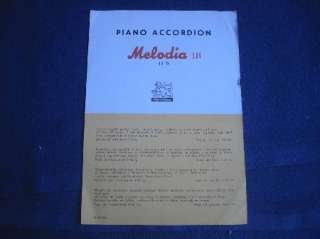 Vintage LIGNATONE Melodia Sales brochure Uruguay Dealer  