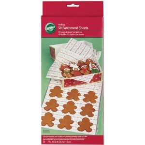  Holiday Parchment Sheets, 50 Pack