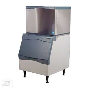   350 Lb Half Size Cube Ice Machine w/ Storage Bin