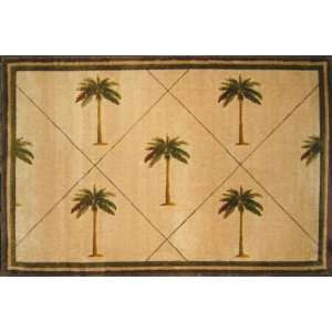 Palm Fronds Rug   8 X 11 