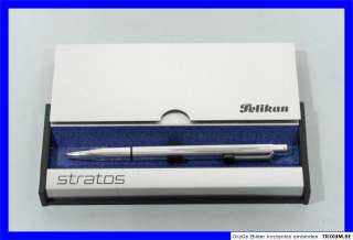 Pelikan Sterling Silver Stratos ball point pen 80ies Design  