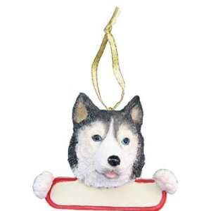  Siberian Husky Christmas Ornament