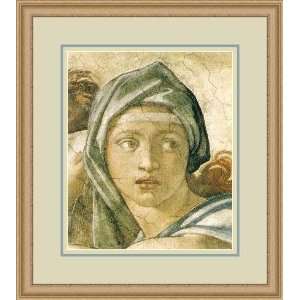 Delphic Sibyl by Michelangelo Buonarroti   Framed Artwork  