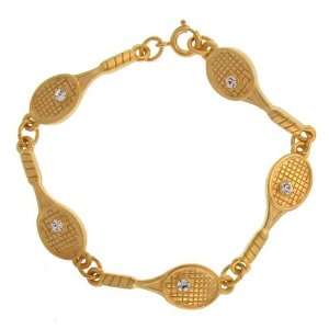 Tennis Racket Bracelet In Gold Jewelry