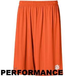  Nike Clemson Tigers Orange Performance Shorts Sports 