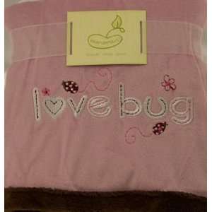   Blanket Crib Throw Pink I Love Bug By Pem America