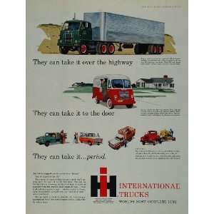   Ad International Diesel Truck Travelall Metro Van   Original Print Ad
