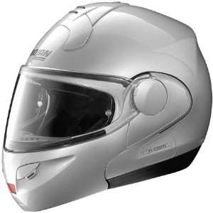  Nolan N102S N Com Solid Modular Helmet X Small  Silver 