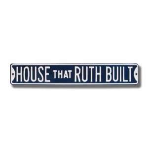  New York Yankees HOUSE THAT RUTH BUILT 6 x 36 MLB Metal 