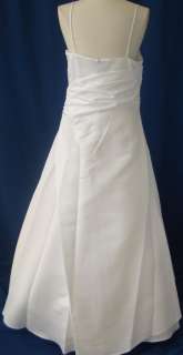 Informal Bridal Wedding Dress Gown Prom White/Pink 2XL  