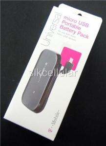 New OEM T Mobile Micro USB Portable Battery Pack for LG Spectrum Nitro 