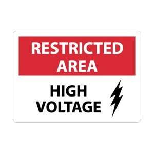  RA11AB   Restricted Area, High Voltage, Graphic, 10 X 14 