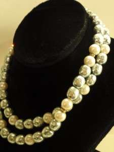 MARIAM HASKELL SINGLE STRAND PEARL NECKLACE 30