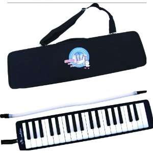  Swan 37 Key Melodica with Case   Black 