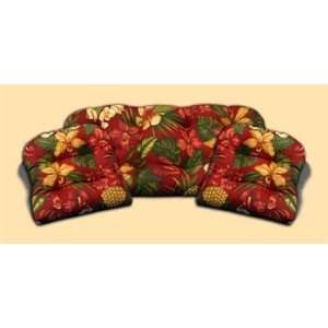  Indoor Outdoor Chair and Bench 3 Pc Cushion Set   by 