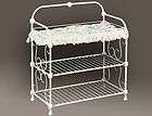 Corsican Crib/Baby Bed White Iron with Canopy