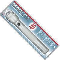 NEW MAGLITE S3D106 SILVER 3 D CELL FLASHLIGHT MAG LITE  