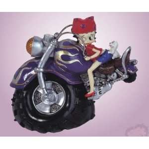    11 Biker Betty Boop On Motorcycle Bank #8046