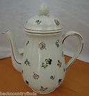   Boch China Petite Fleur 5 Cup Coffee Pot Teapot Floral Luxembourg Nice