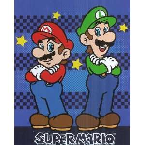  Super Mario Luigi Nintendo Micro Raschel Fleece Throw 