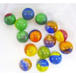  Iridescent Primary Color Marbles