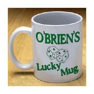   PATRICKS DAY GIFT PERSONALIZED NAME LUCKY DICE MUG