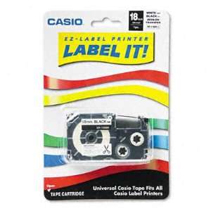  512423 Label Printer Iron On Transfer Tape 18mm Black Case 